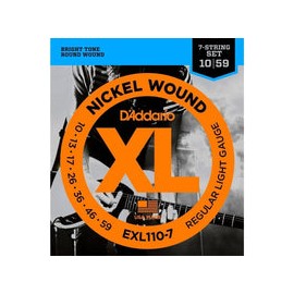 Encordadura D Addario P/guitarra Electrica 7 Cdas. Exl-110-7