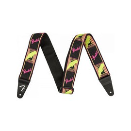 Correa Fender Para Guitarra Neon Monogram Strap Tahali Yellow Pink 0990681304