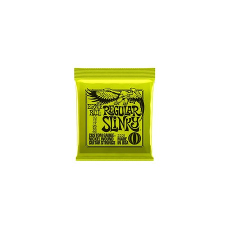 Encordadura Ernieball Para Guitarra Electrica Regslinky Verde, 2221