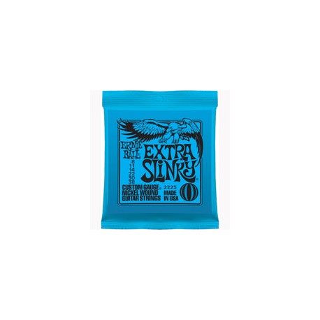 Encordadura Ernieball Para Guitarra Electrica Extraslinky Azul, 2225