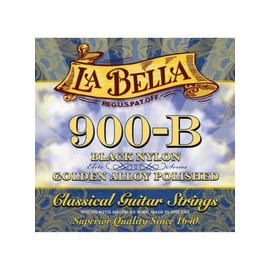 Encordadura La Bella Para Guitarra Golden Nylon Negro, 900b