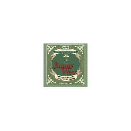 Encordadura Jimmy Wess Para Guitarra Electroacustica Bronce 11-052, Jwga-811bf (Wb11)