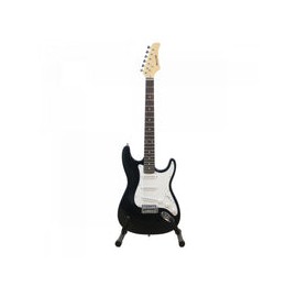 Guitarra Electrica Bellator Neg10wst bk Strat Paquete Negra Mica Blanca,