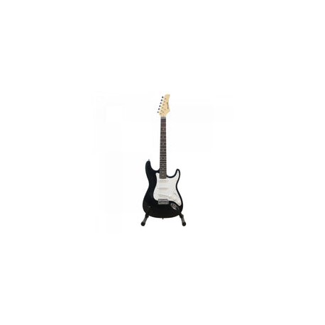 Guitarra Electrica Bellator Neg10wst bk Strat Paquete Negra Mica Blanca,