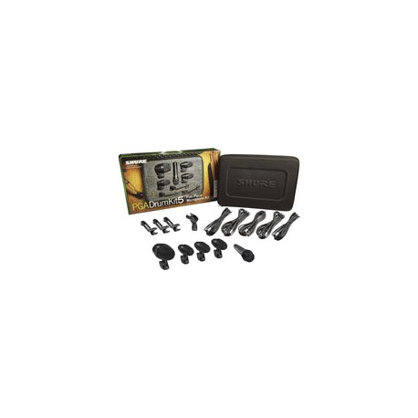Micrófonos Para Batería Shure Paquete 5 piezas Pgadrumkit5