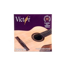 Encordadura Victor P/Guitarra Clasica Nylon Negro S/Borla, 30