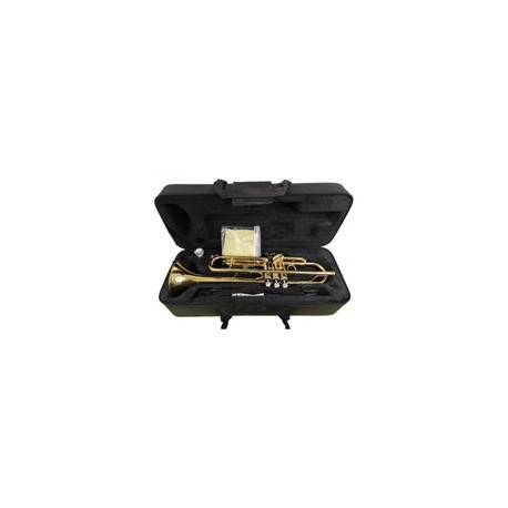 Trompeta Silvertone Sib Laqueada Doble Llave3l Sltp007