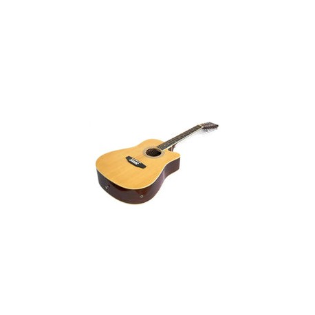 Guitarra Texana Segovia Electroacustica Con Afinador 12 Cuerdas  Sgc12nta