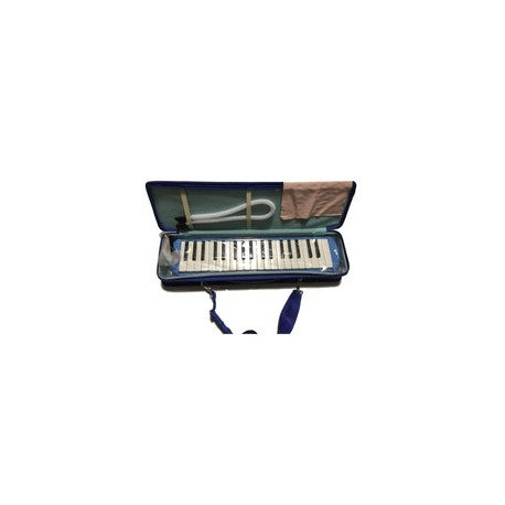 Melodica Extreme 37 Teclas 3 Octavas Con Estcuhe Azul Exml001