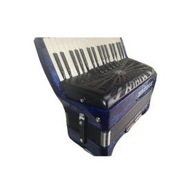 Acordeon Hohner Bravo Iii De Teclas Azul Con Funda A16642s