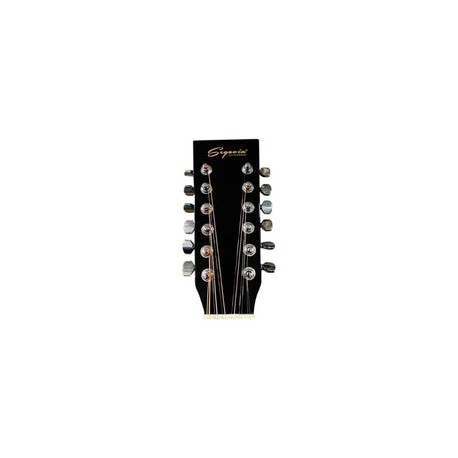 Docerola Electroacustica Segovia Sgc12bka Negra Afinador