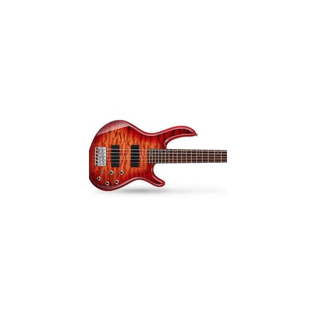 Bajo Electrico Cort Action Dlx V Plus Crs 5 Cuerdas Rojo