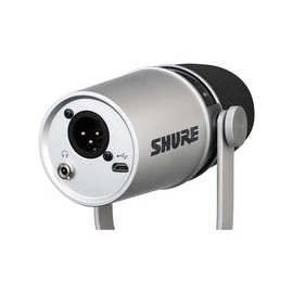 Shure Mv7-S Microfono Dinamico Digital Para Podcast Plateado