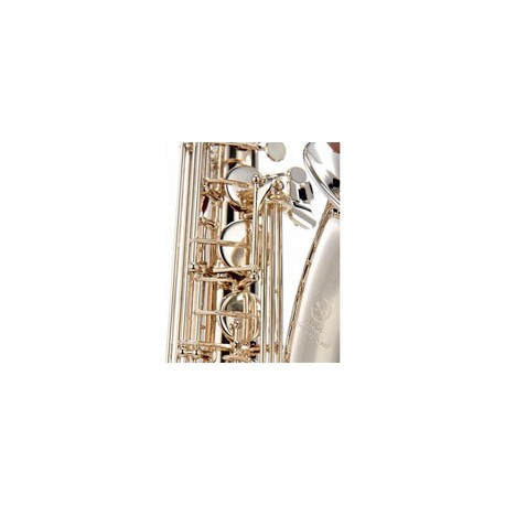 Saxofon Yamaha Yts280s Tenor Estandar Llave FA Y FA Frontal Plateado