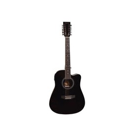 Docerola Electroacustica Segovia Sgc12bka Negra Afinador