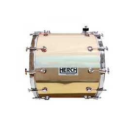 Tambora Herch 18 x 22 Dorada Lisa Herraje Cromo