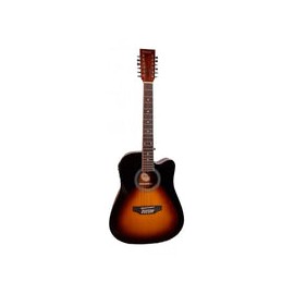 Guitarra Electroacustica Segovia Sgc12sb 12 Cuerdas Texana Sombreada