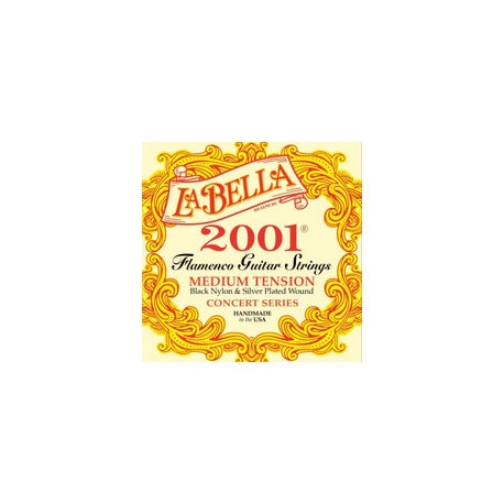 Encordadura La Bella 2001flam Para Guitarra Flamenco Tension Media Nylon