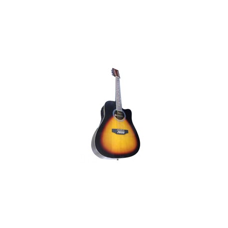 Guitarra Electroacustica Segovia Sgc12sb 12 Cuerdas Texana Sombreada