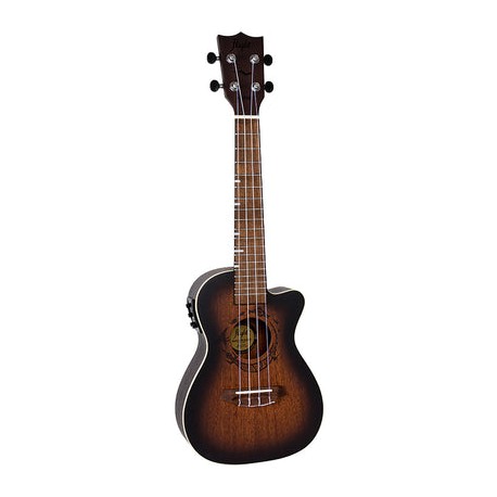 Ukelele Concierto Electroacústico Flight Con Funda Duc380ceq Amber