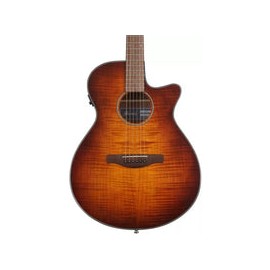 Guitarra Electroacustica Ibanez Aeg70-wh Ambar Sombreado