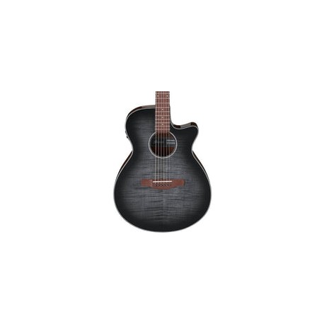 Guitarra Ibanez Electroacustica Aeg70 Tch Negro Transparente Sombreado