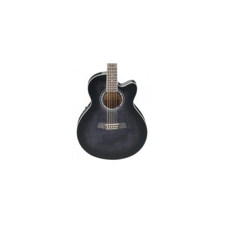 Guitarra Ibanez Ael2012e-tks Electroacustica 12 Cuerdas Negra
