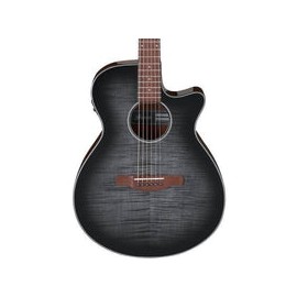 Guitarra Ibanez Electroacustica Aeg70 Tch Negro Transparente Sombreado