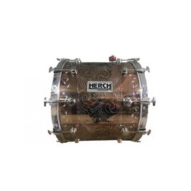 Tambora Herch 22x18" 10lxl Cobre Rameado Herraje Cromo