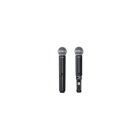 Sistema Inalambrico Shure Microfono Doble De Mano Blx288/sm58