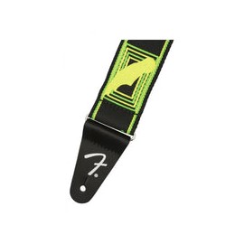 Correa Fender Para Guitarra Neon Monogramed Strap Green Yellow Tahali 0990681307