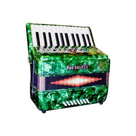 Acordeon Farinelli 25 Teclas 16 Bajos Verde, 25k16bv