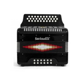 Acordeon Botones Farinelli Negro 3012 Sol, 3012n