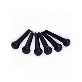 Pin Alice A021hbp Para Guitarra Negro Boton Pija Juego De 6 Piezas