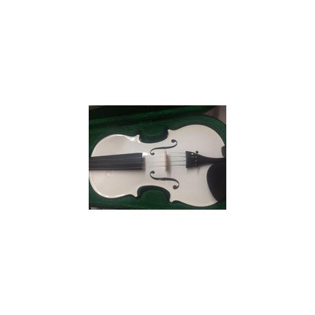Violin Amadeus Cellini MV012W-WH Blanco Solid Spruce 4/4 Estudiante Con Estuche Y Arco