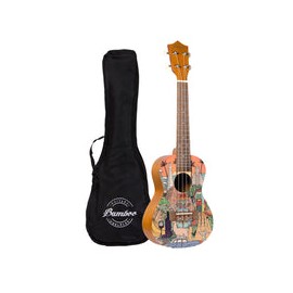 Ukelele Concierto Bamboo Bu-23 Latin Ukulele Con Funda
