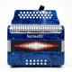 Acordeon Botones Farinelli Azul 3012 Sol Parrilla Metal 3012ap