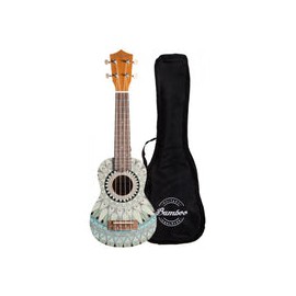 Ukulele Soprano Ukelele Bamboo Bu-21 Jade Con Funda