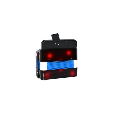 Acordeon Farinelli Acifnr Infantil 7 Botones 3 Bajos Negro Rojo
