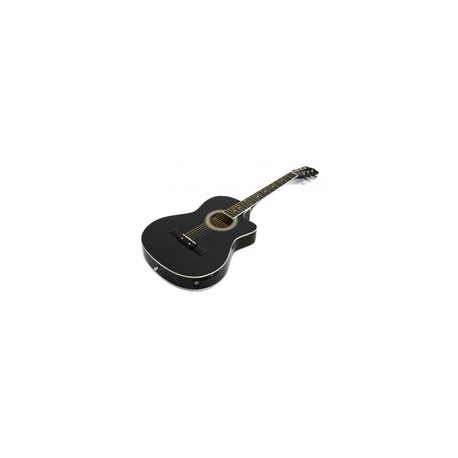 Guitarra Electroacustica McCartney Cuerdas Nylon Negra Cg-851eq Bk