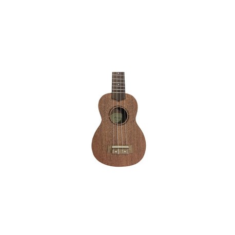 Ukulele Soprano Bamboo Bu-21 Mahogany Con Funda Ukelele