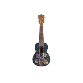 Ukulele Soprano Bamboo Ukelele Bu-21 Rock & Roll Con Funda Uculele