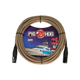 Cable Para Microfono Pig Hog Tuscan Brown 6.10mt Xlr-xlr Phm20tbr