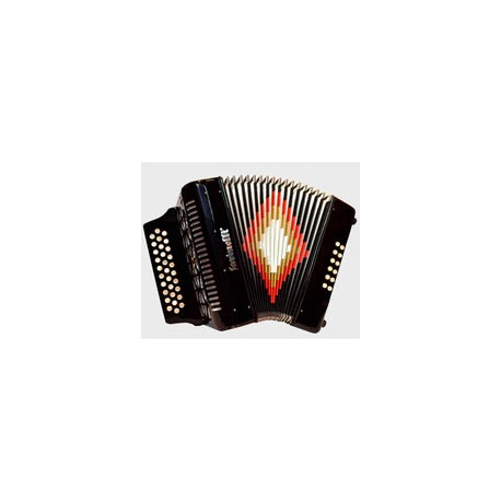 Acordeon Botones Farinelli Negro 3012 Sol, 3012n