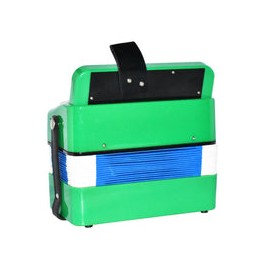 Acordeon Farinelli Acifve Infantil 7 Botones 3 Bajos Verde