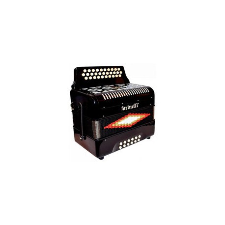Acordeon Farinelli Premium Botones Bea Negro 3012sin