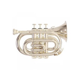 Trompeta Pocket Roy Benson Pt-101s Plateada Con estuche